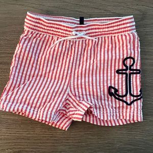 Janie and Jack striped anchor swimsuit